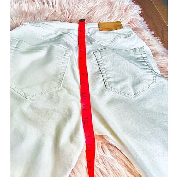 Vintage ZARA White Denim Jeans with Ankle Zipper - Picture 14 of 16